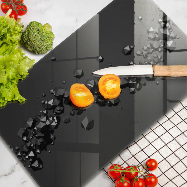 Tagliere in vetro Astrazione di forme 3D