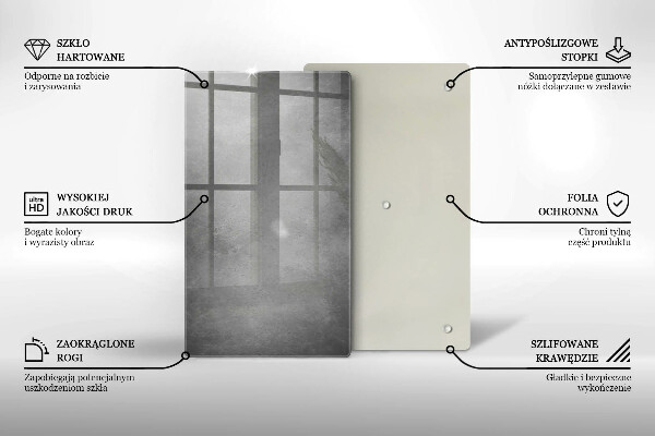 Tagliere in vetro Fondo di struttura concreta