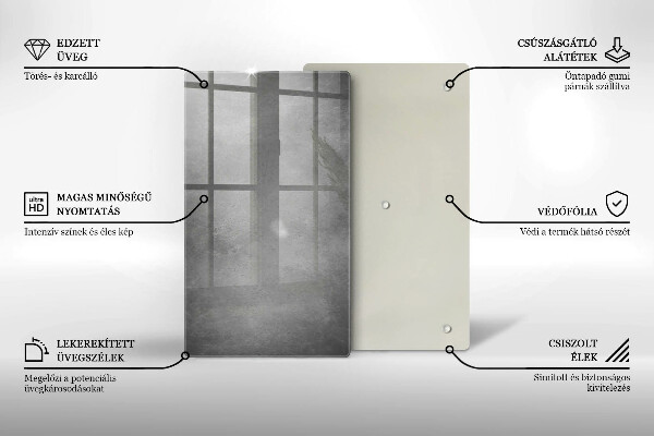 Tagliere in vetro Fondo di struttura concreta