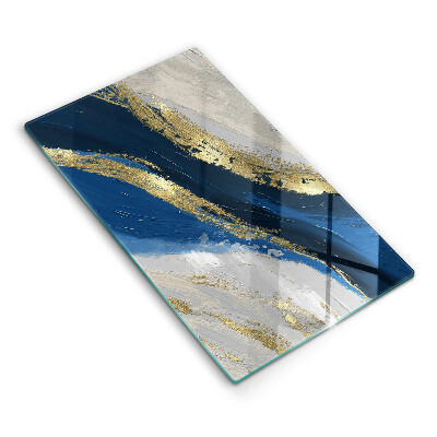 Tagliere in vetro Texture con oro