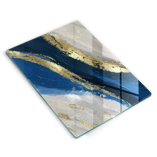 Tagliere in vetro Texture con oro