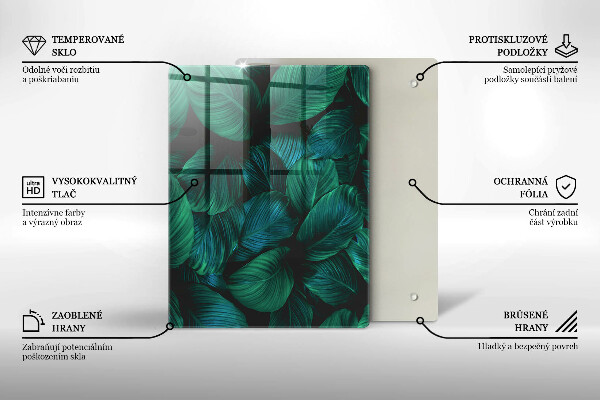 Tagliere in vetro Texture con oro