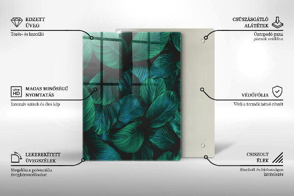 Tagliere in vetro Texture con oro