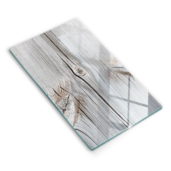 Tagliere in vetro Struttura in legno chiaro
