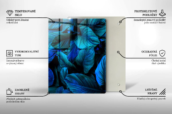 Tagliere in vetro Struttura in legno chiaro