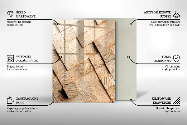 Tagliere in vetro Onde astratte