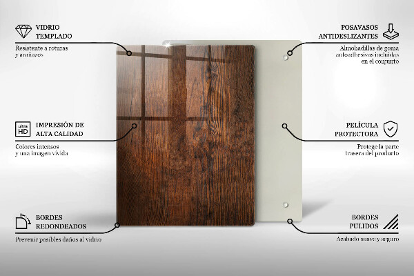 Tagliere in vetro decorazioni natalizie