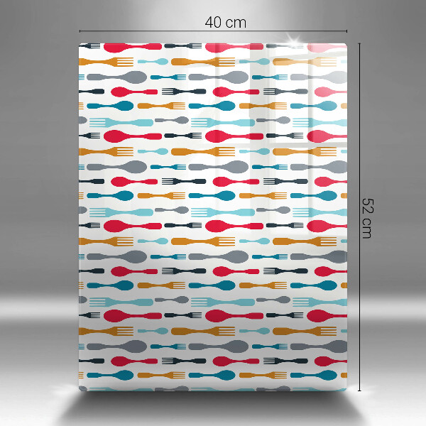 Tagliere in vetro Illustrazione del cucchiaio