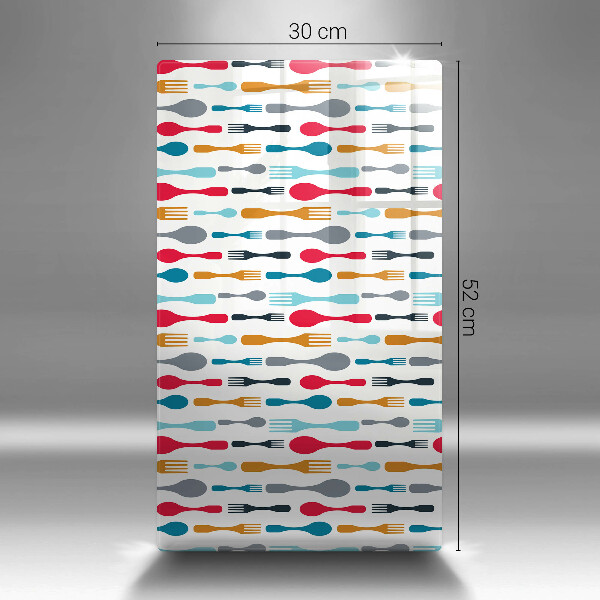 Tagliere in vetro Illustrazione del cucchiaio