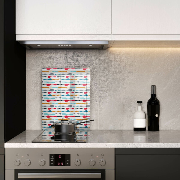 Tagliere in vetro Illustrazione del cucchiaio