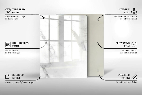 Tagliere in vetro Chicchi di caffè