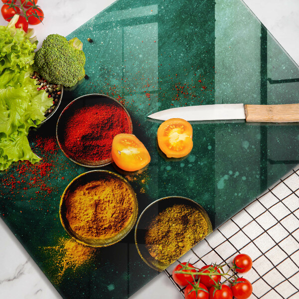 Tagliere in vetro Spezie orientali