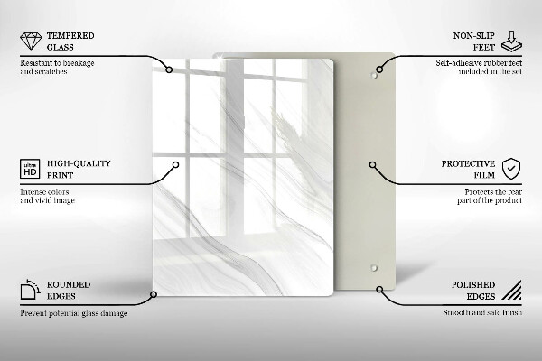 Tagliere in vetro Spezie orientali