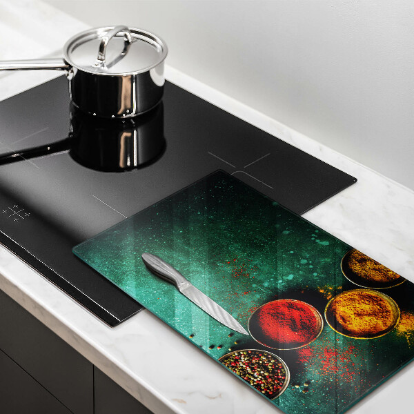 Tagliere in vetro Spezie orientali