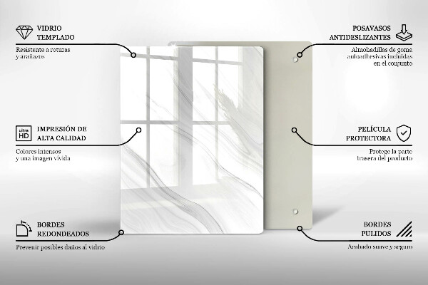 Tagliere in vetro Spezie orientali