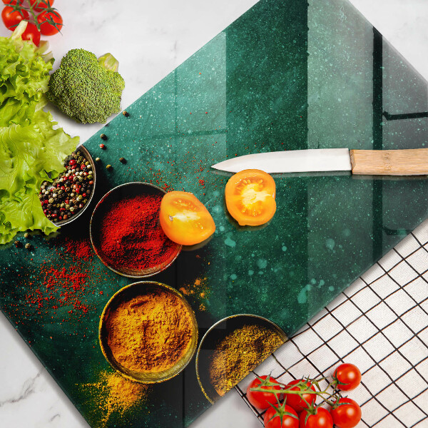 Tagliere in vetro Spezie orientali