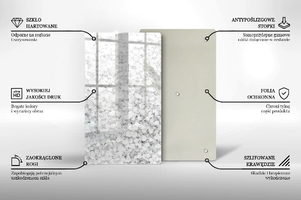 Tagliere in vetro Cristalli di sale