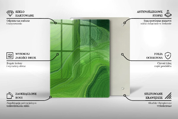 Tagliere in vetro Cristalli di sale