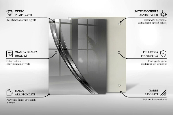 Tagliere in vetro Frutti colorati