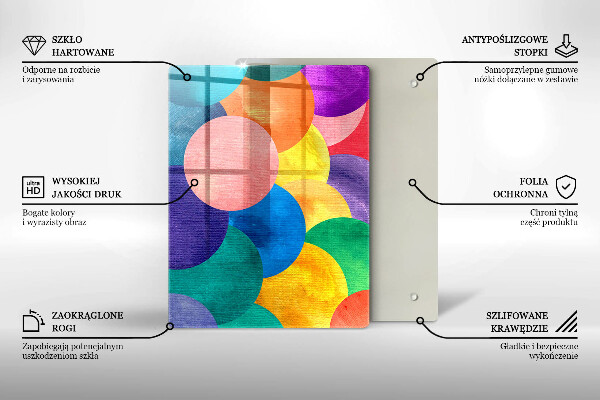 Tagliere in vetro Linee geometriche