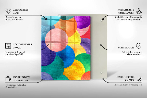 Tagliere in vetro Linee geometriche