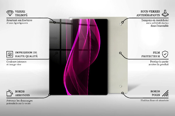 Tagliere in vetro Ingredienti e spezie italiani