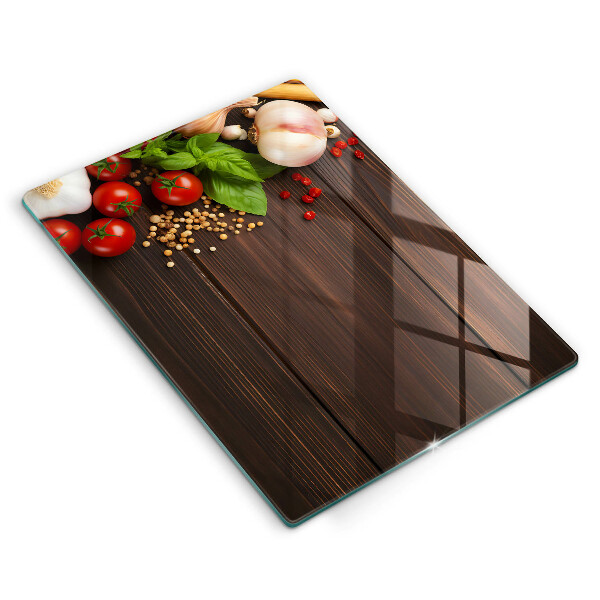 Tagliere in vetro Verdure sul tavolo