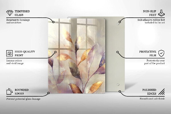 Tagliere in vetro Verdure sul tavolo