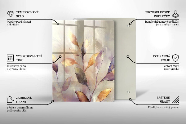 Tagliere in vetro Verdure sul tavolo