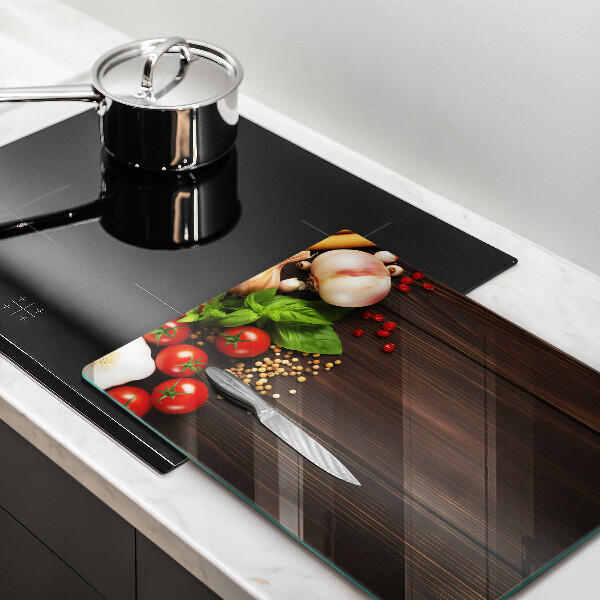 Tagliere in vetro Verdure sul tavolo