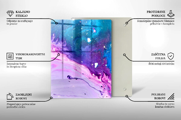 Tagliere in vetro Frutta e verdura verde