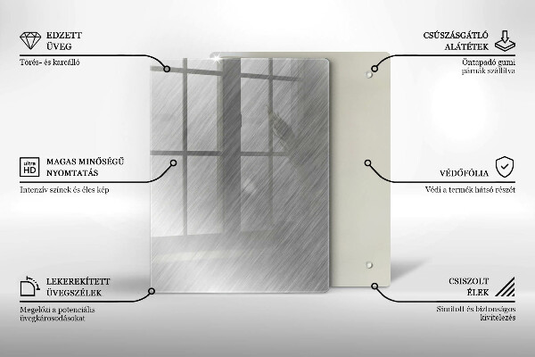 Tagliere in vetro Modello triangoli