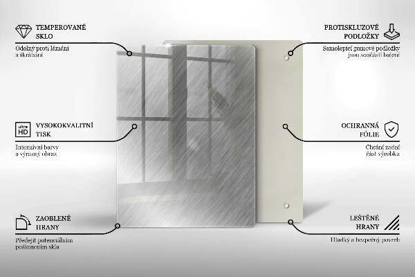 Tagliere in vetro Modello triangoli