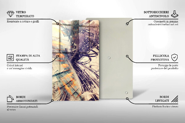 Tagliere in vetro Composizione moderna