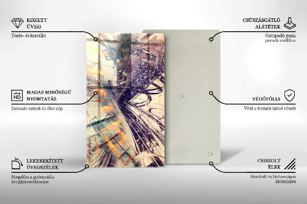 Tagliere in vetro Composizione moderna