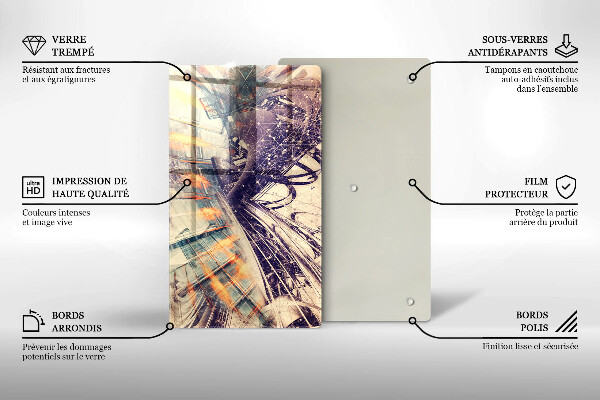 Tagliere in vetro Composizione moderna