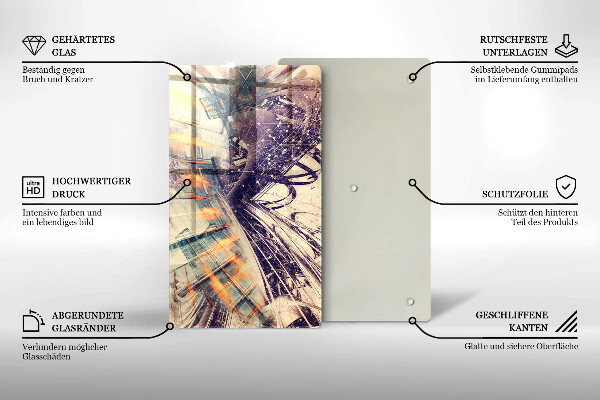 Tagliere in vetro Composizione moderna