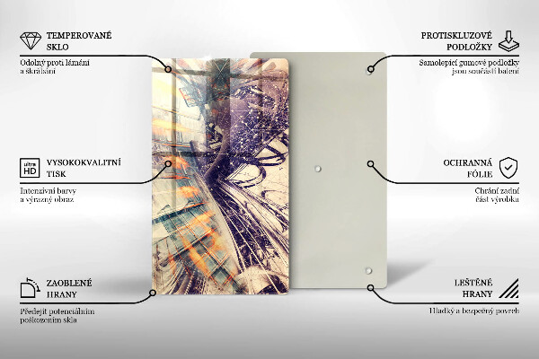 Tagliere in vetro Composizione moderna