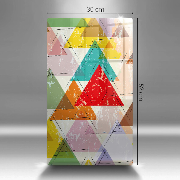 Tagliere in vetro Triangoli dipinti