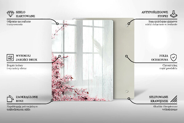 Tagliere in vetro Piume di uccelli