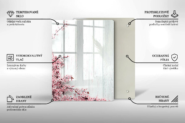 Tagliere in vetro Piume di uccelli