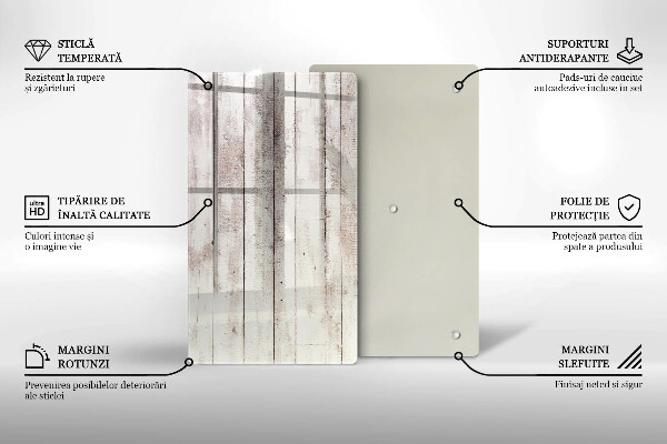 Tagliere in vetro Vecchie tavole di legno