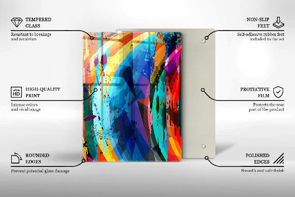 Tagliere in vetro Foglie selvagge della giungla