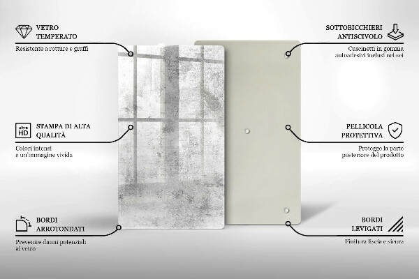 Tagliere in vetro Struttura concreta
