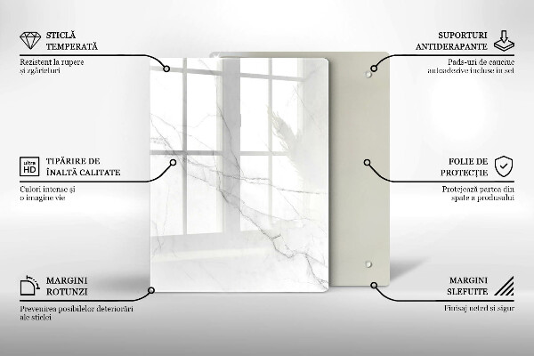 Tagliere in vetro Marmo pastello