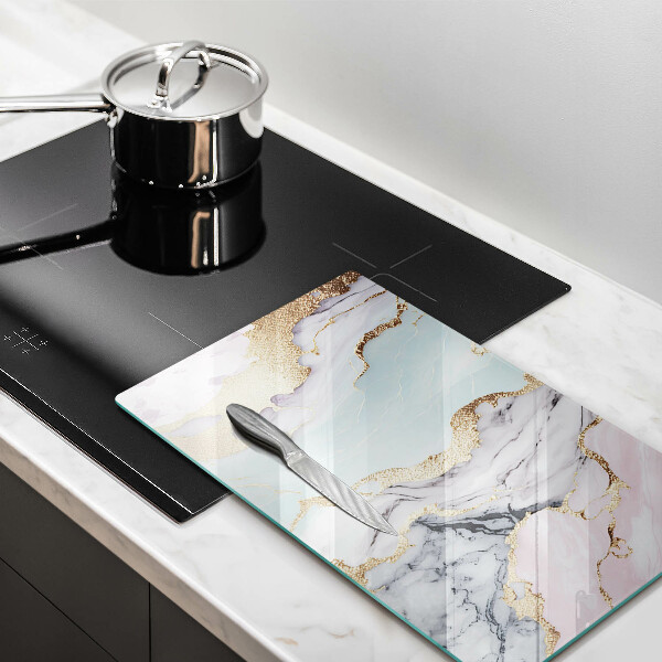 Tagliere in vetro Marmo pastello