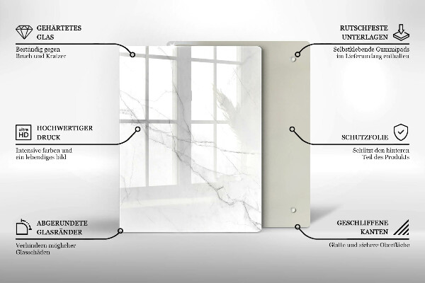 Tagliere in vetro Marmo pastello