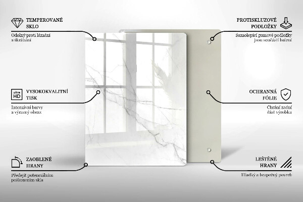 Tagliere in vetro Marmo pastello