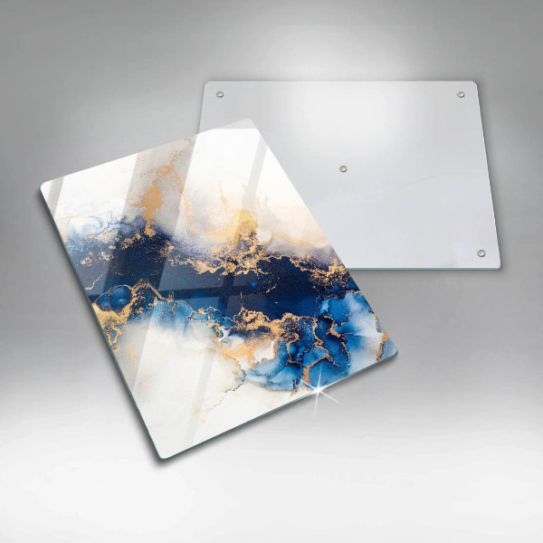 Tagliere in vetro Astrazione con il blu