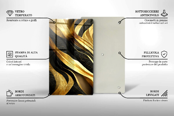 Tagliere in vetro Astrazione elegante